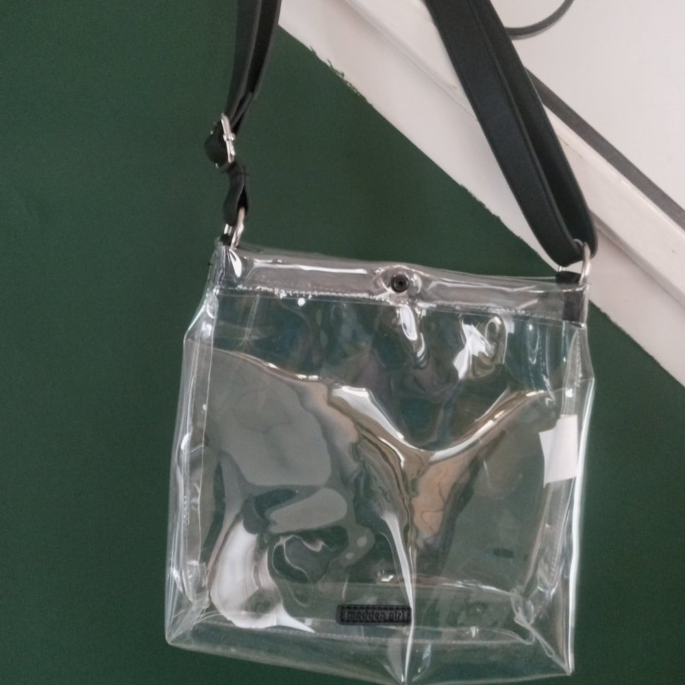 Clear Purse with Black Strap